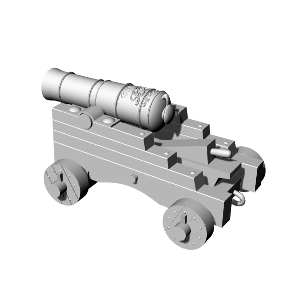SSMODEL SSF-001H 1/- Ships cannon Napoleonic Victorian pirate D6.5*L23mm — detail view 2