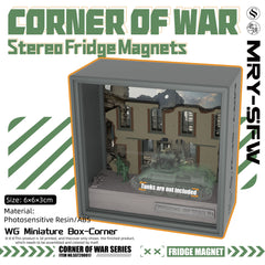 SSMODEL 17 Minifigure Figures Tank Display Case Miniature Box Corner of War Game The Squad in Ruins 01 Advance