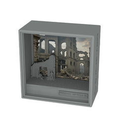 SSMODEL 21 Minifigure Figures Tank Display Case Miniature Box Corner of War Game The Squad in Ruins 05 Rest