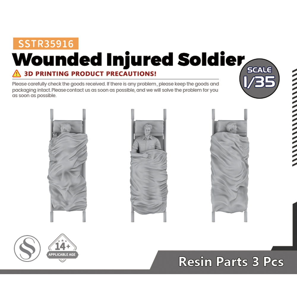 SSMODEL SSTR916  Character Model Wounded Injured Soldier Main image