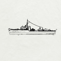SSMODEL 744 Military Model Kit Hunt-Class, French Destroyer La Combattante, 1944(Bottomless Version)
