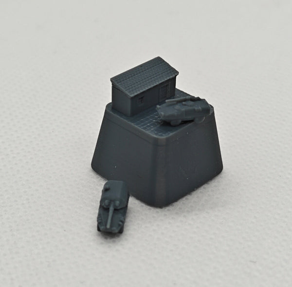 Yao's Studio YP  1/-  Creative Mechanical Keyboard Keycap (Single)  Unique Garage Tank Scene Keycap