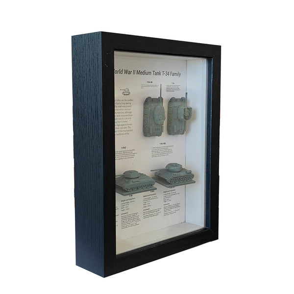 Yao's Studio YPL105 1/L  Collection Display Frame War Scene Box Three Dimensional Hollow Photo Frame Soviet T-34 Tank TypeⅡ