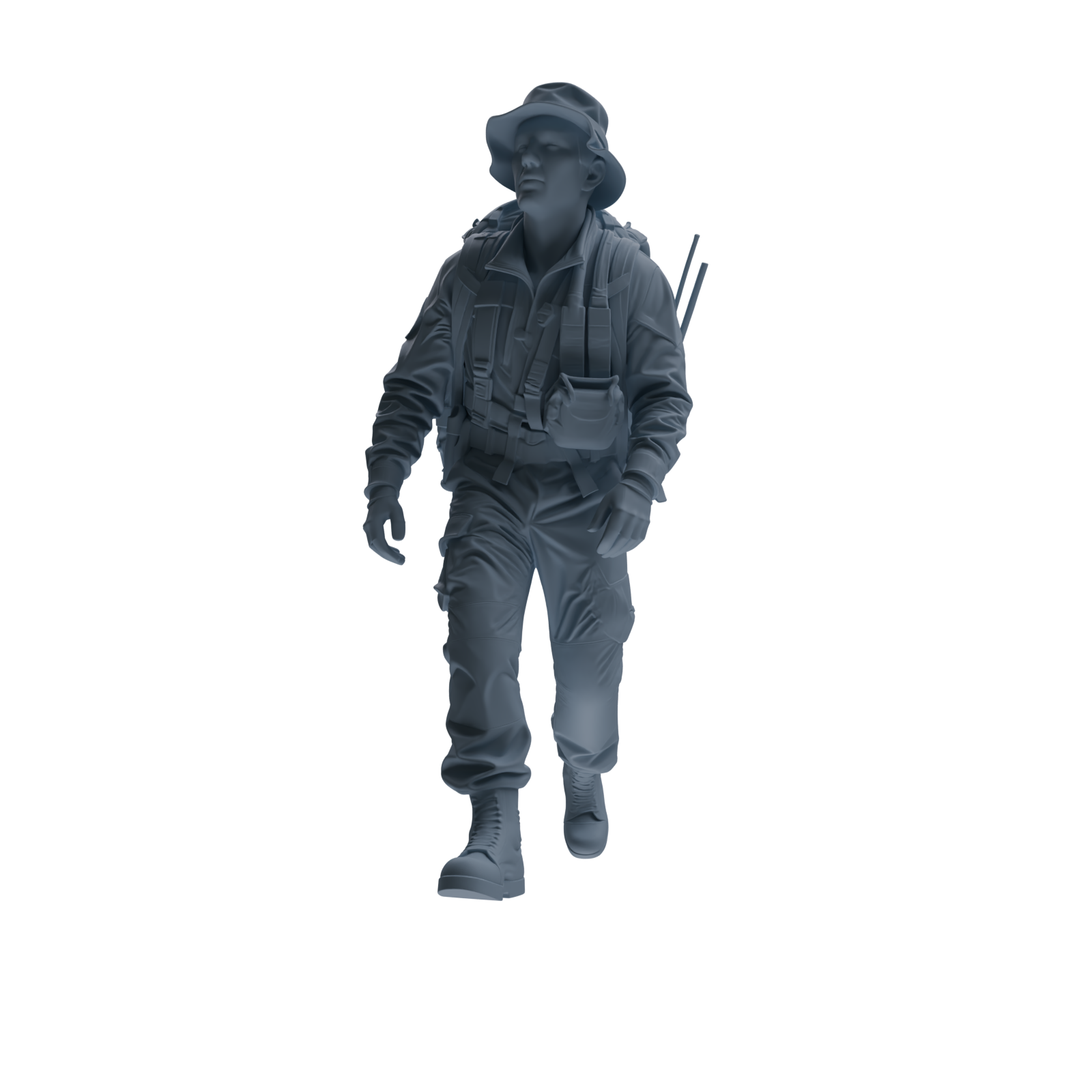 MRY-SFW SSTR138 Miniatures Soldier Model Kit War of Hyenas Modern Canadian Army Four-Person Hiking Group