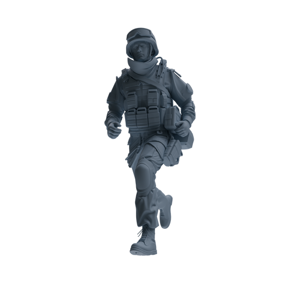 MRY-SFW SSTR329 Modern Counter-Terrorism SWAT Fire Support Operator Rescue 2 Four-Person Group