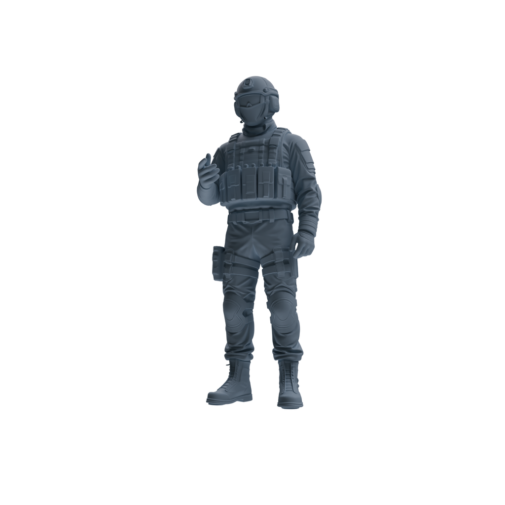 MRY-SFW SSTR347 Modern American Mercenary Conversation Four-Person Group