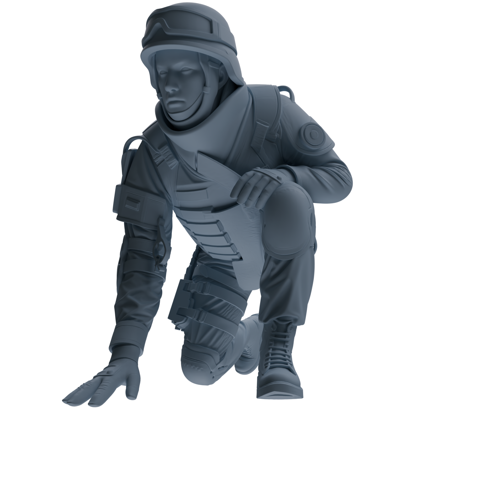 MRY-SFW SSTR336 Modern Counter-Terrorism SWAT Fire Support Operator Combat 2 Four-Person Group