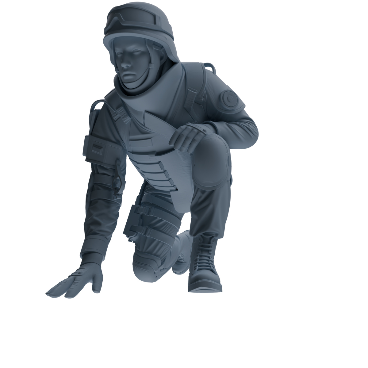 MRY-SFW SSTR336 Modern Counter-Terrorism SWAT Fire Support Operator Combat 2 Four-Person Group — detail view 2