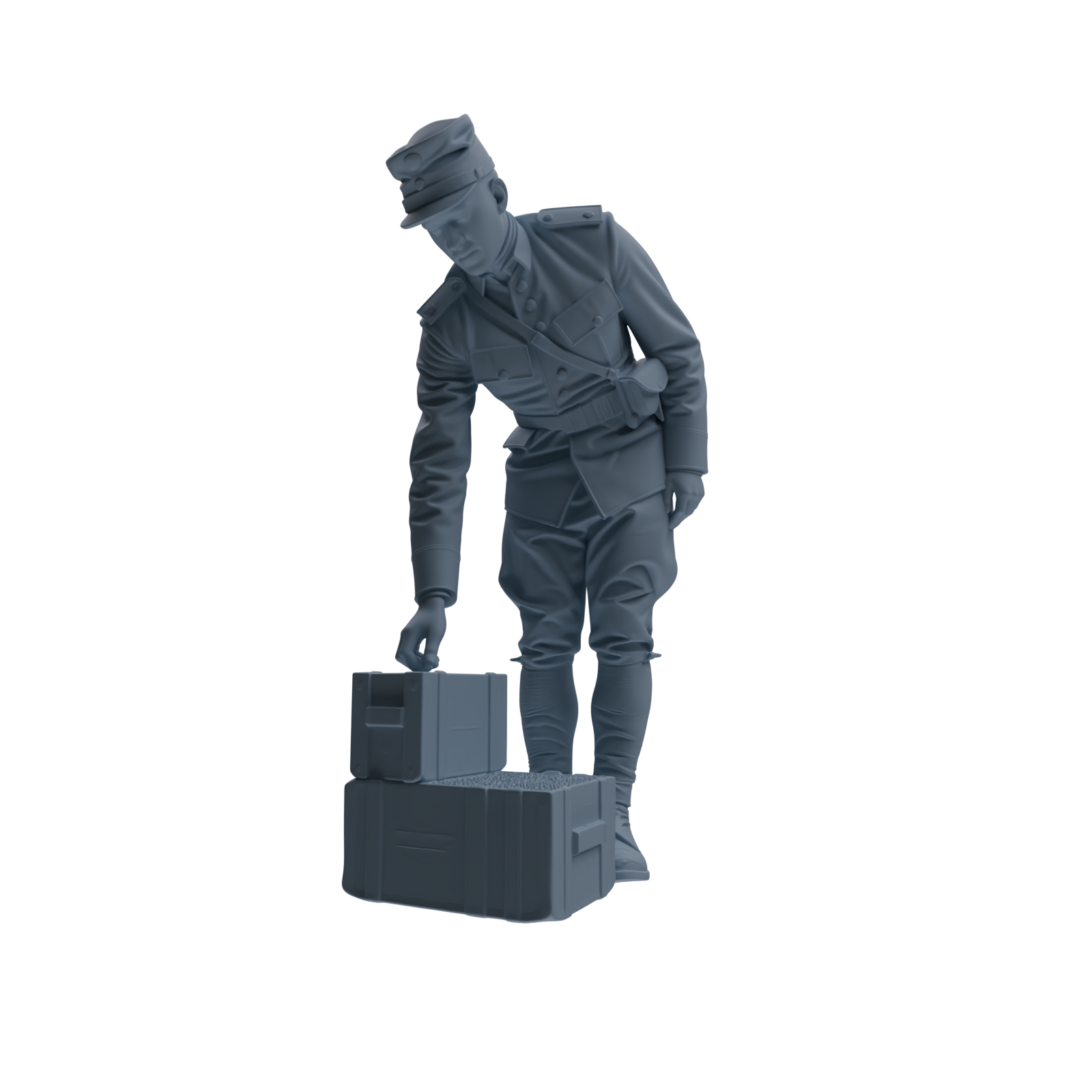 MRY-SFW SSTR261 WWI French Army Logistics Soldier Combat Readiness Four-Person Group