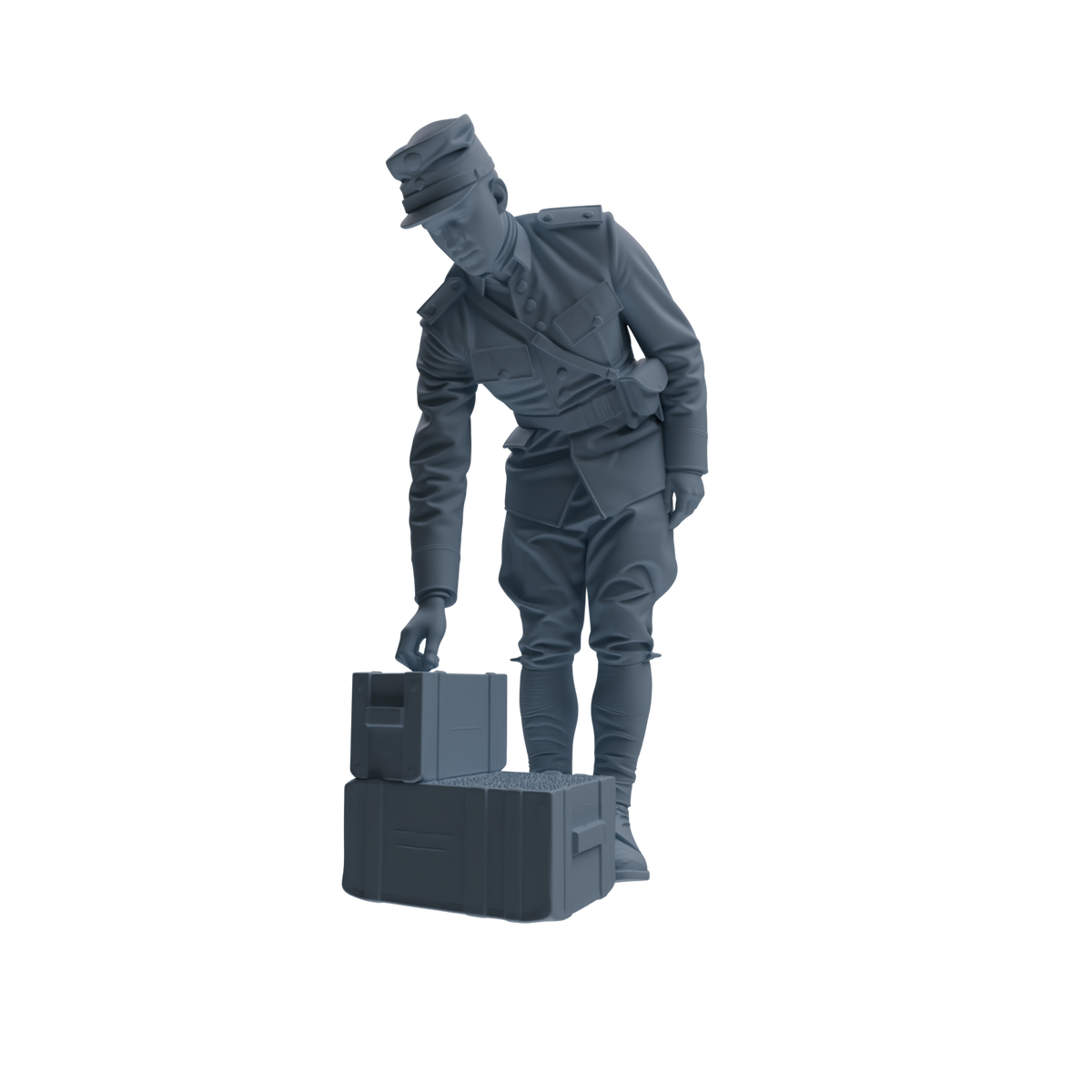 MRY-SFW SSTR261 WWI French Army Logistics Soldier Combat Readiness Four-Person Group — detail view 2