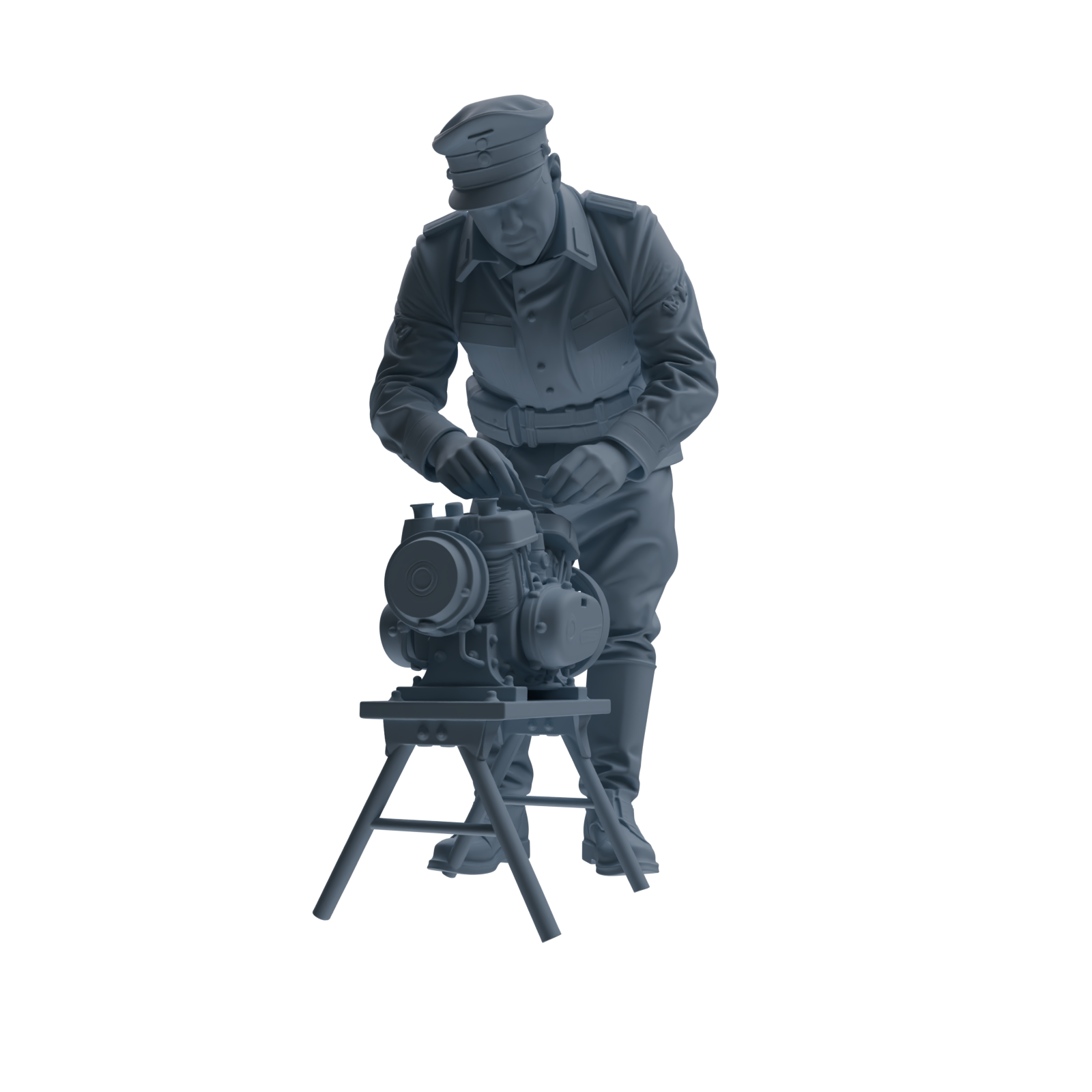 MRY-SFW SSTR252 WWI British Army Logistics Soldier Maintenance Four-Person Group