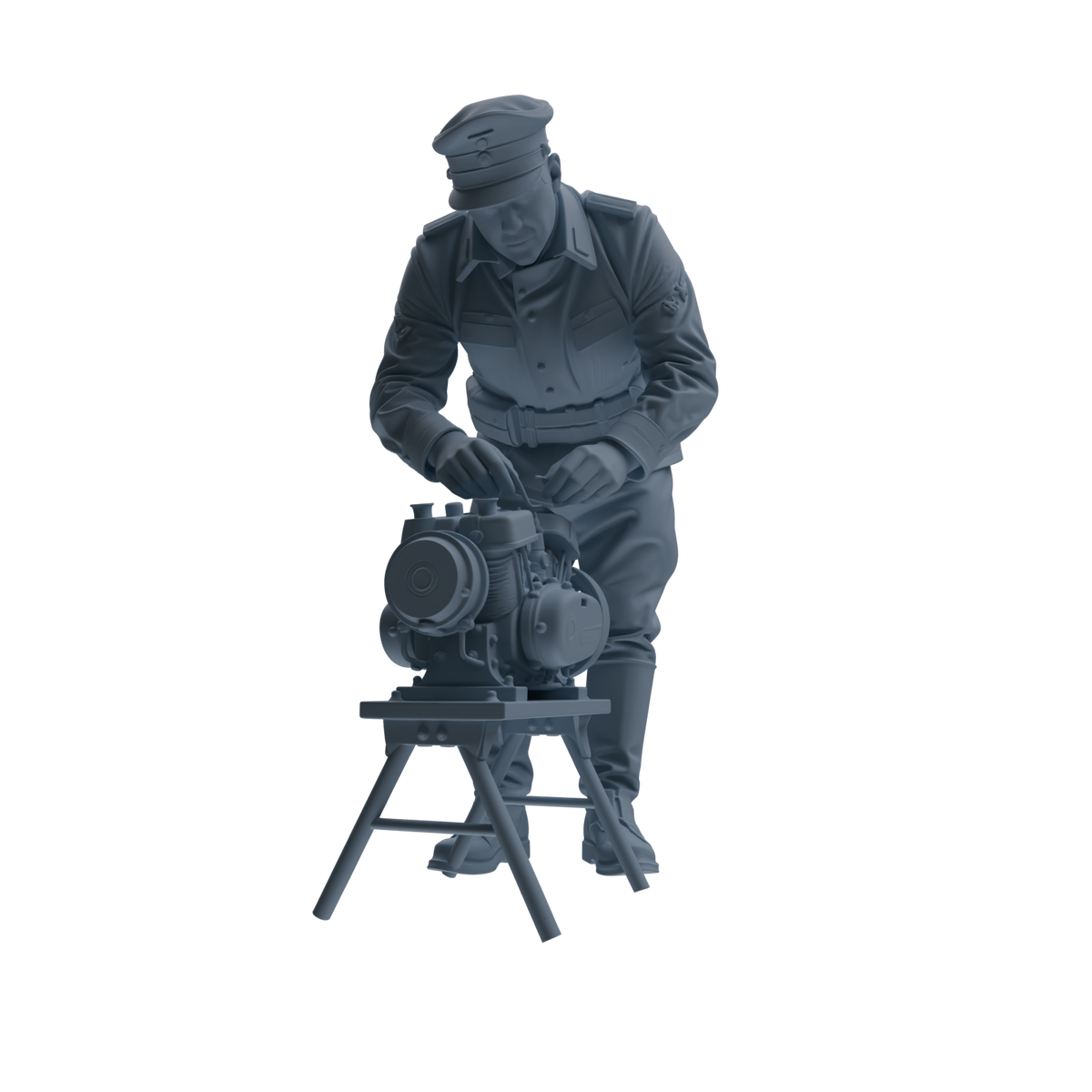 MRY-SFW SSTR252 WWI British Army Logistics Soldier Maintenance Four-Person Group — detail view 2