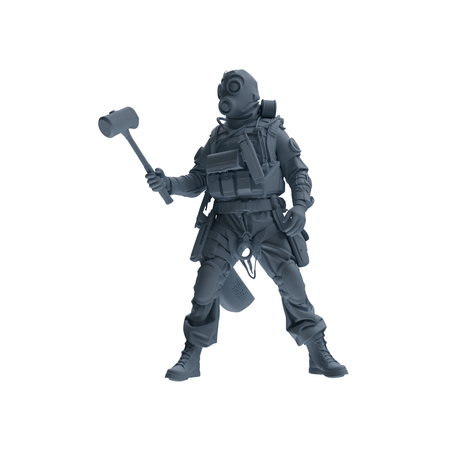 MRY-SFW SSTR341 Modern Counter-Terrorism SWAT Breacher Combat 2 Four-Person Group