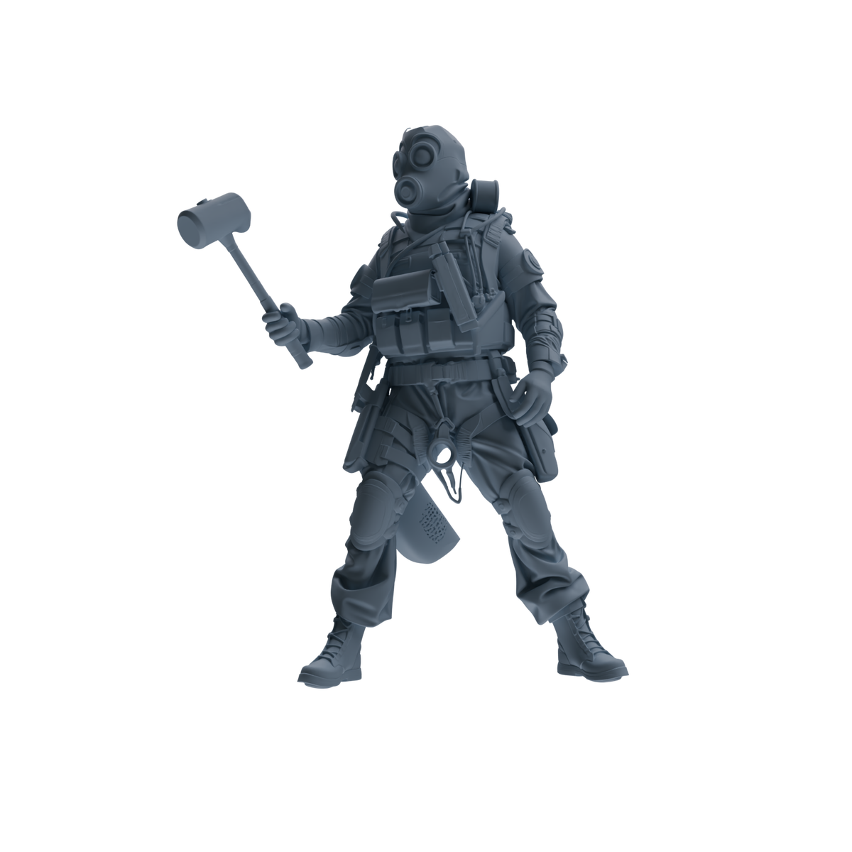 MRY-SFW SSTR341 Modern Counter-Terrorism SWAT Breacher Combat 2 Four-Person Group — detail view 2