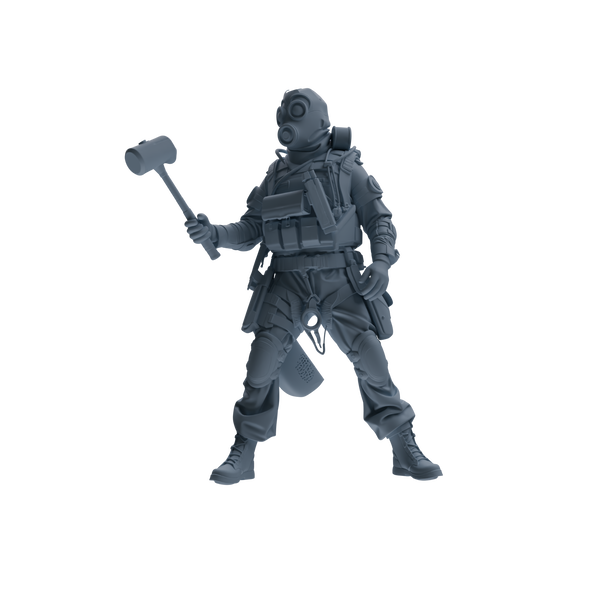 MRY-SFW SSTR341 Modern Counter-Terrorism SWAT Breacher Combat 2 Four-Person Group