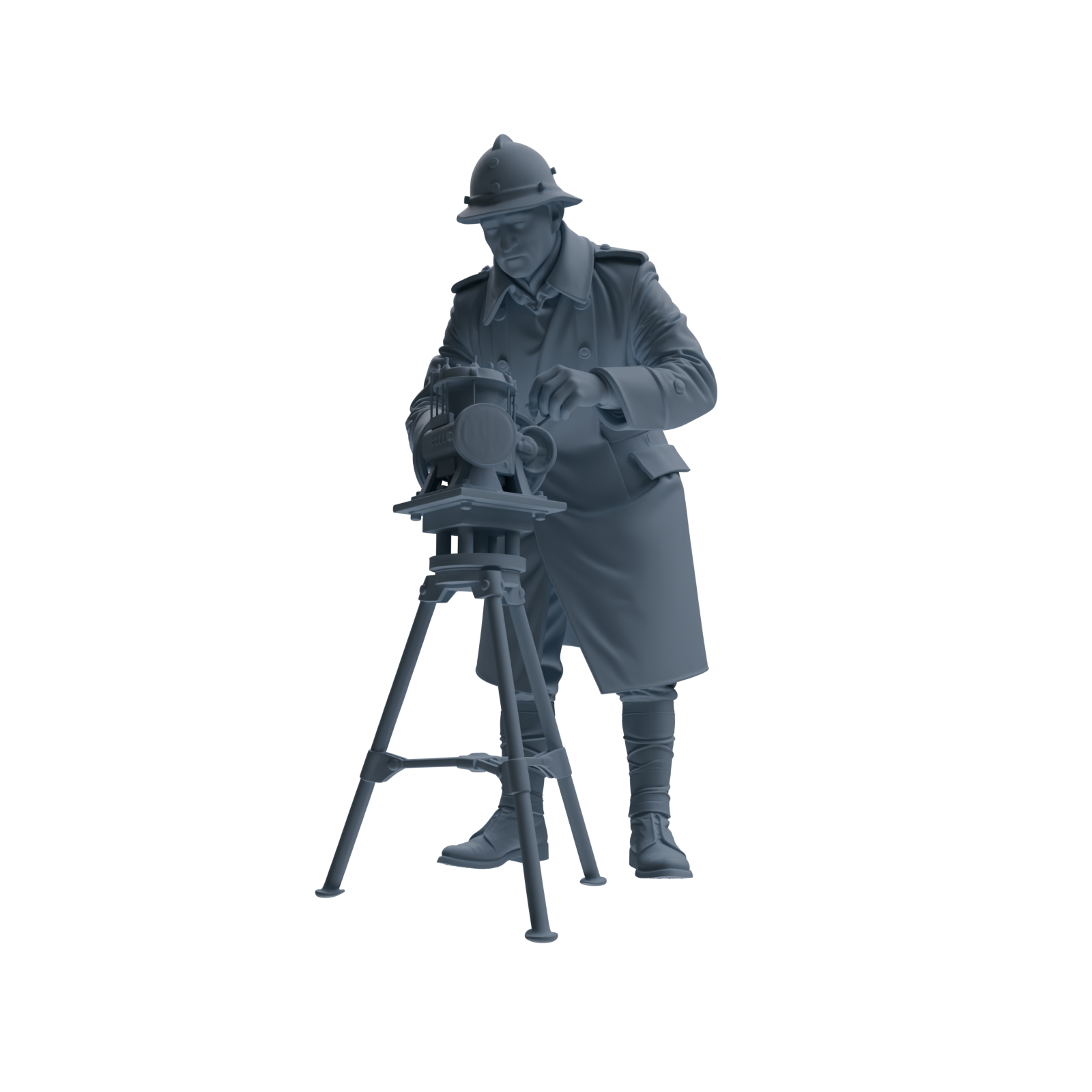 MRY-SFW SSTR259 WWI French Army Logistics Soldier Maintenance Four-Person Group