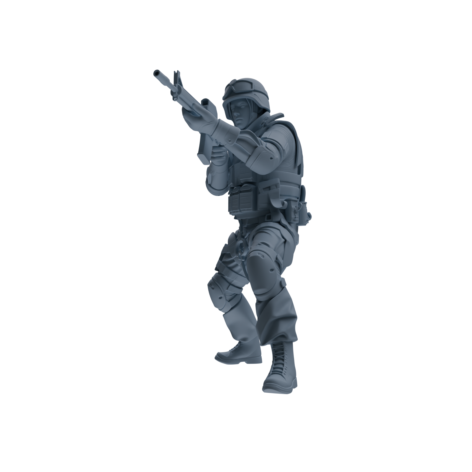 MRY-SFW SSTR335 Modern Counter-Terrorism SWAT Fire Support Operator Combat Four-Person Group