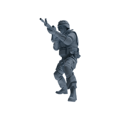 MRY-SFW SSTR335 Modern Counter-Terrorism SWAT Fire Support Operator Combat Four-Person Group