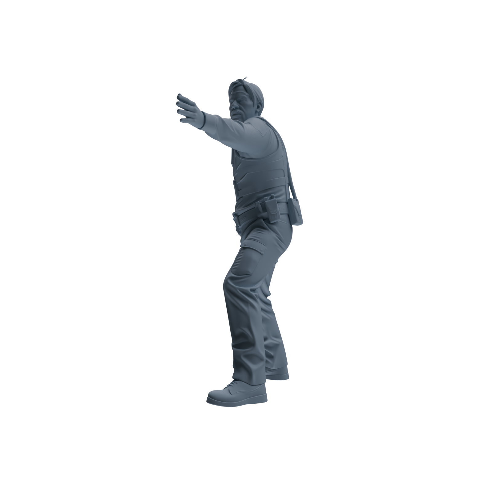 MRY-SFW SSTR119 Miniatures Soldier Model Kit Boston Attack Modern Boston Police Four-Person Rescue Group