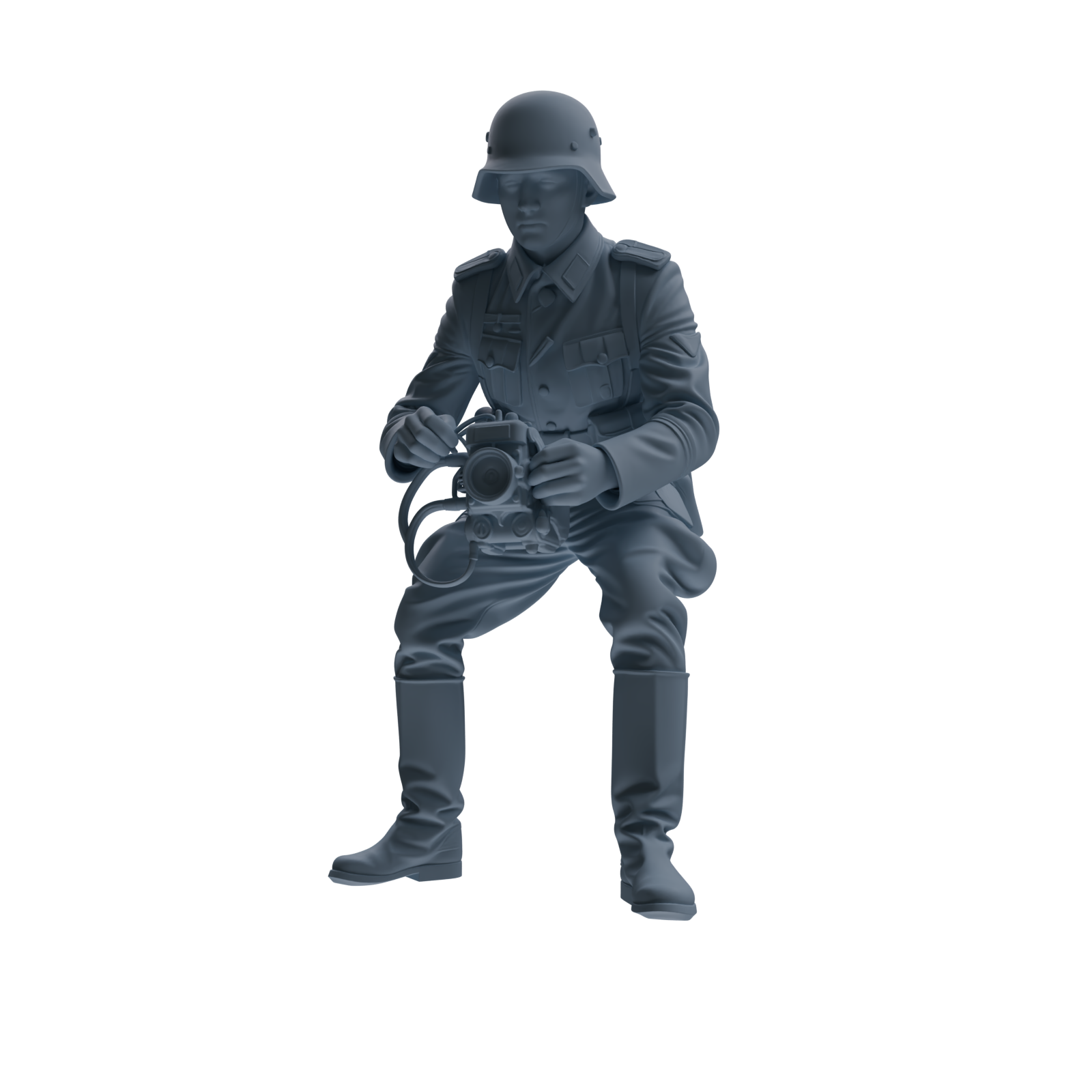 MRY-SFW SSTR214 WWII British Logistics Soldier Maintenance Four-Person Group
