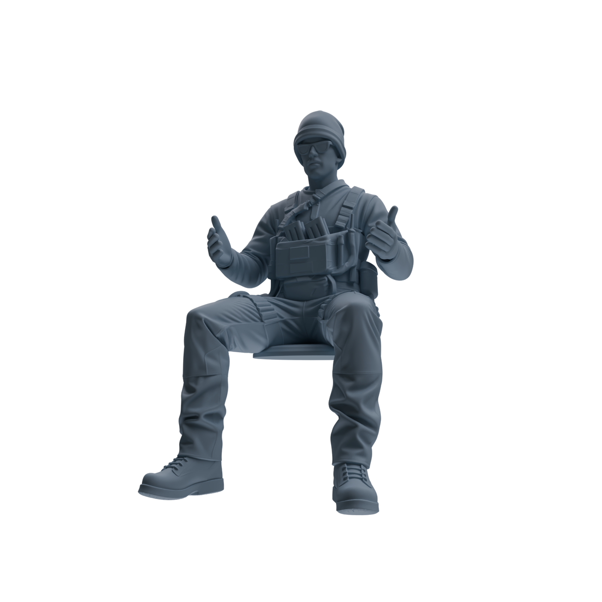 MRY-SFW SSTR382 Modern U.S. Special Forces Conversation 3 Four-Person Group — detail view 2