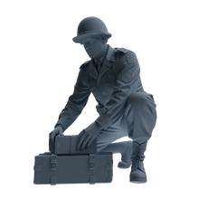MRY-SFW SSTR228 WWII U.S. Army Logistics Soldier Combat Readiness Four-Person Group