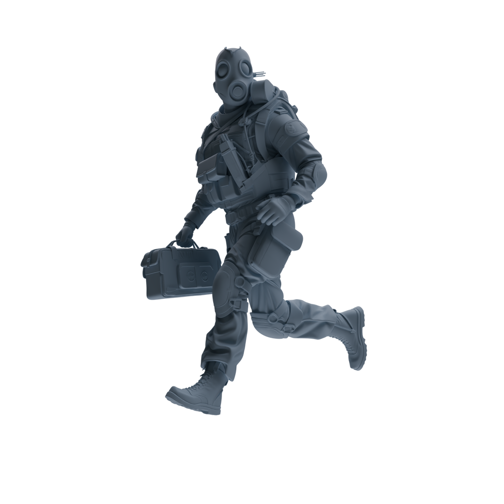 MRY-SFW SSTR313 Modern Counter-Terrorism SWAT Breacher Rescue Four-Person Group