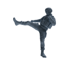 MRY-SFW SSTR346 Modern American Mercenary Combat Four-Person Group