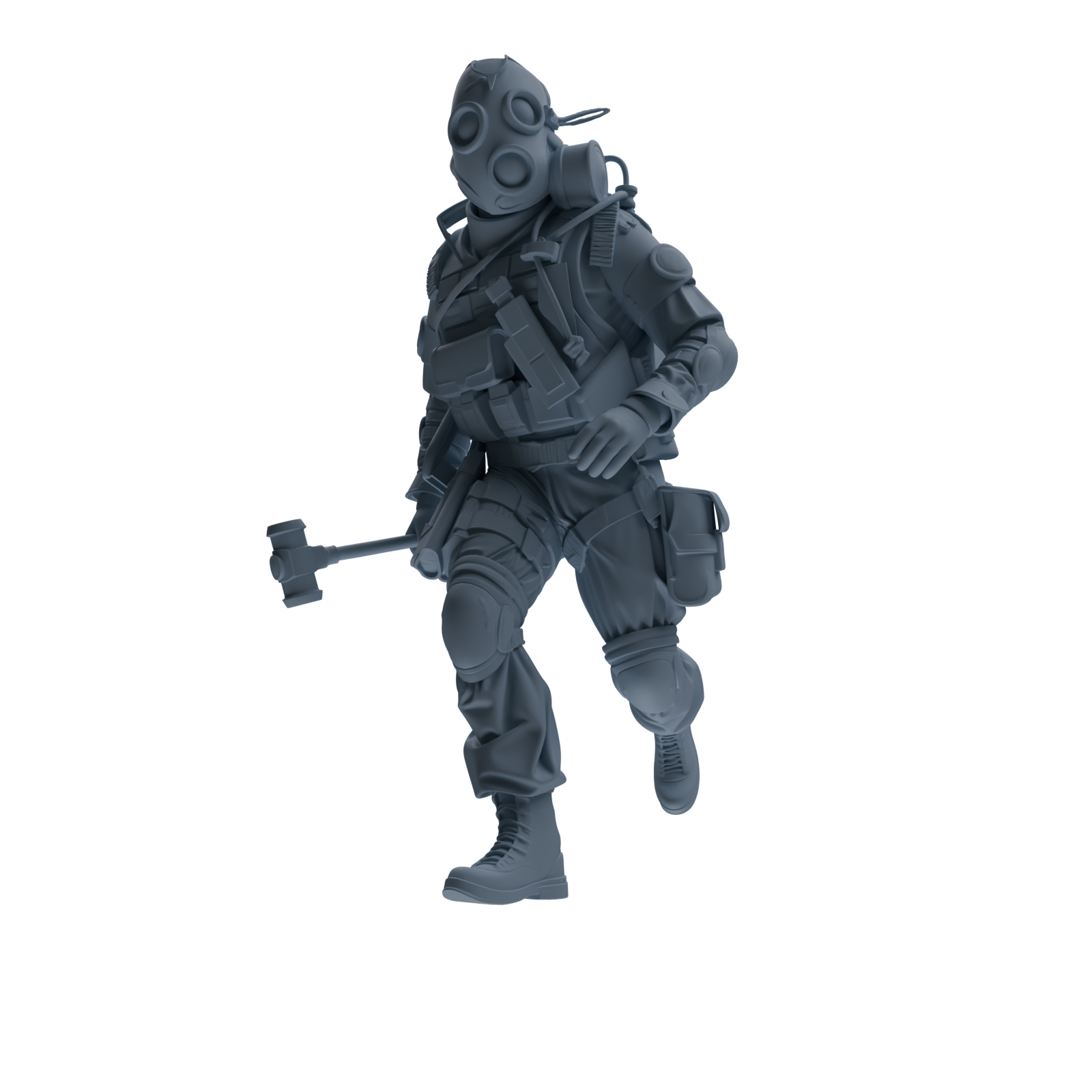 MRY-SFW SSTR340 Modern Counter-Terrorism SWAT Breacher Combat Four-Person Group