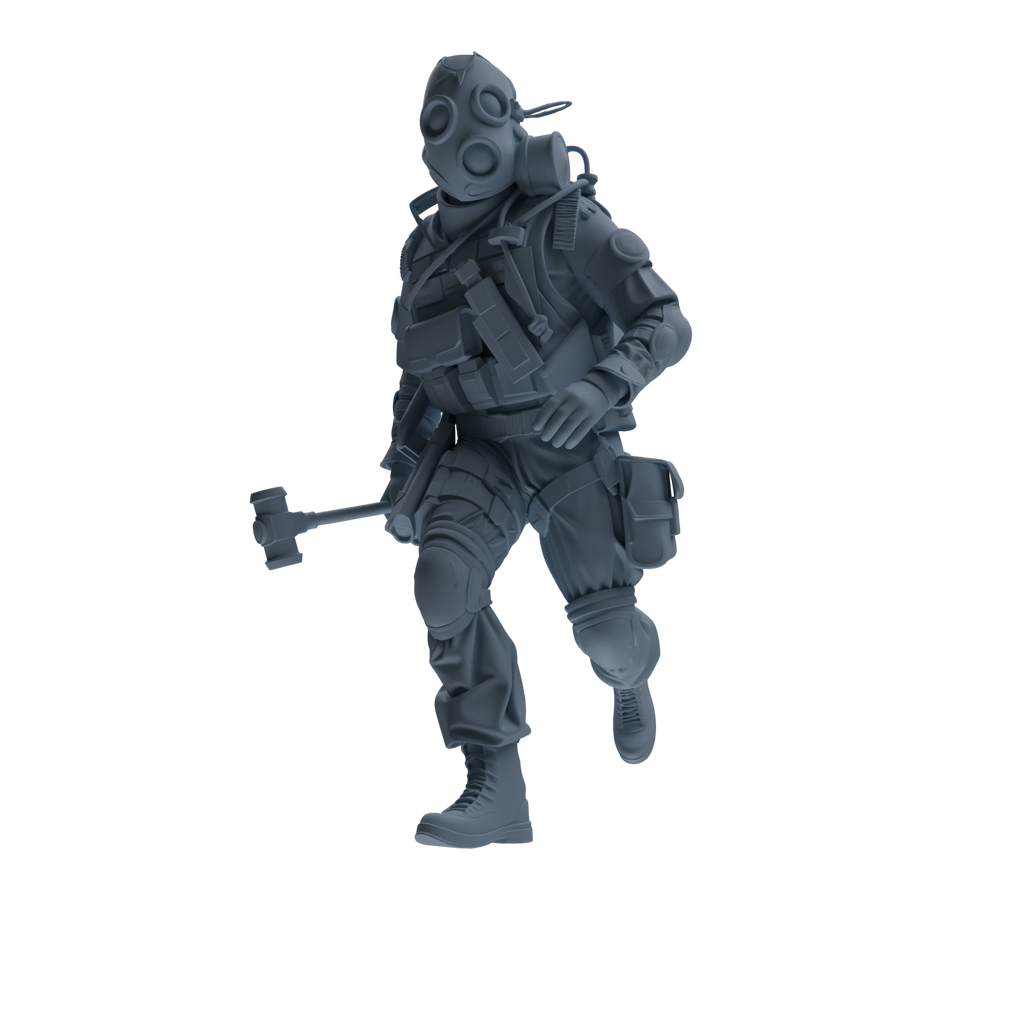 MRY-SFW SSTR340 Modern Counter-Terrorism SWAT Breacher Combat Four-Person Group
