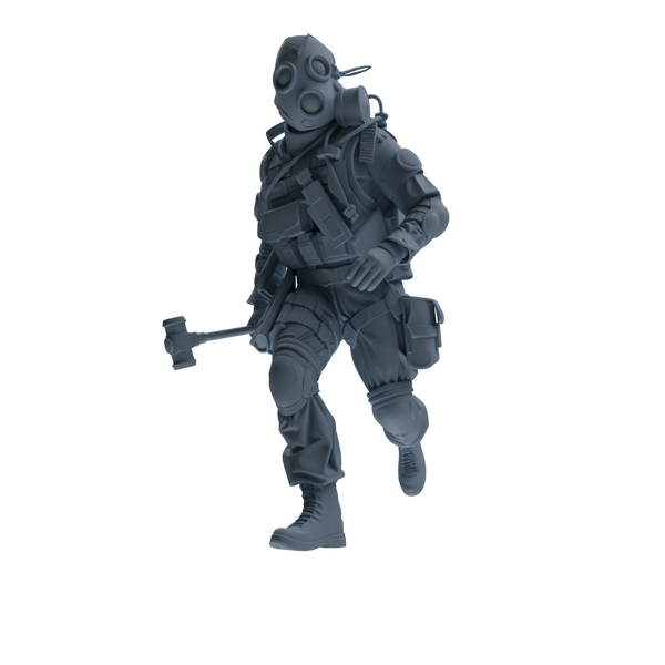 MRY-SFW SSTR340 Modern Counter-Terrorism SWAT Breacher Combat Four-Person Group