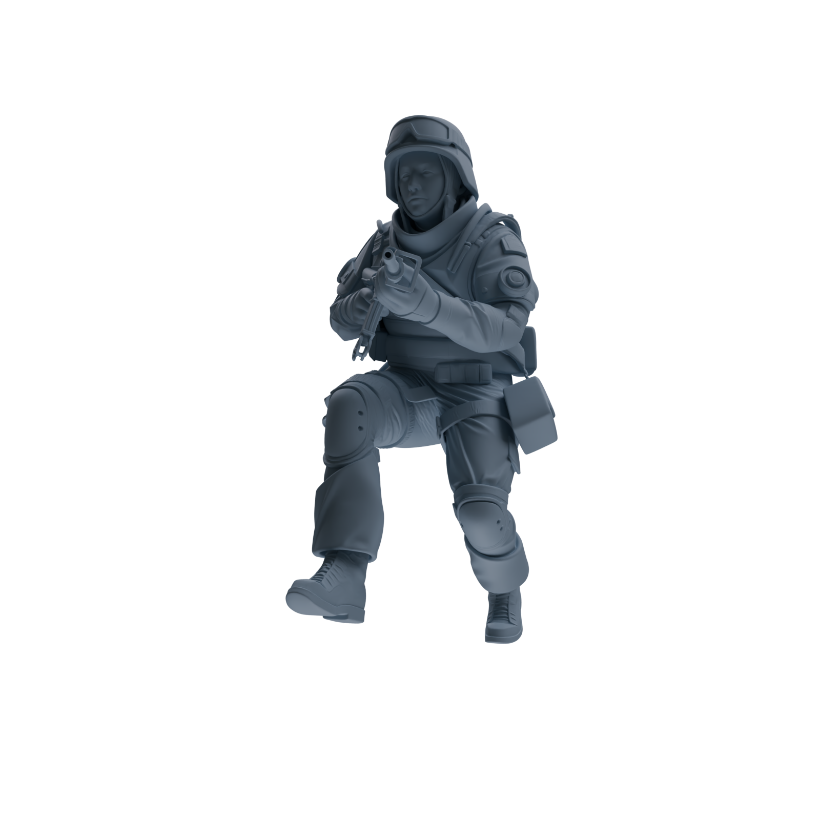 MRY-SFW SSTR327 Modern Counter-Terrorism SWAT Fire Support Operator Combat 3 Four-Person Group