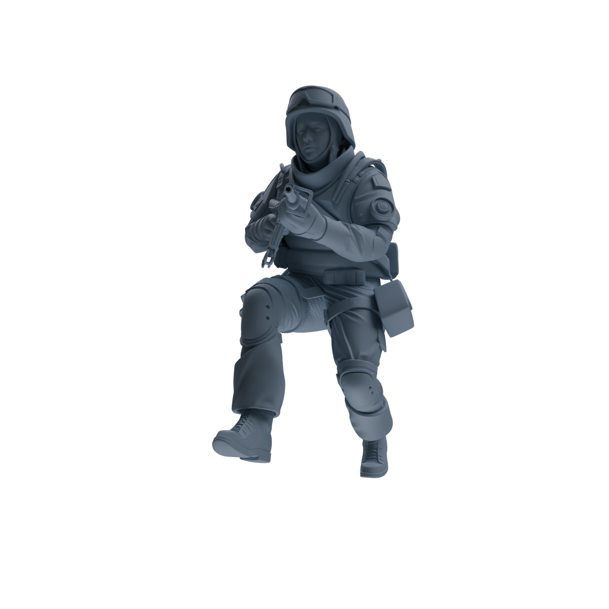 MRY-SFW SSTR327 Modern Counter-Terrorism SWAT Fire Support Operator Combat 3 Four-Person Group — detail view 2