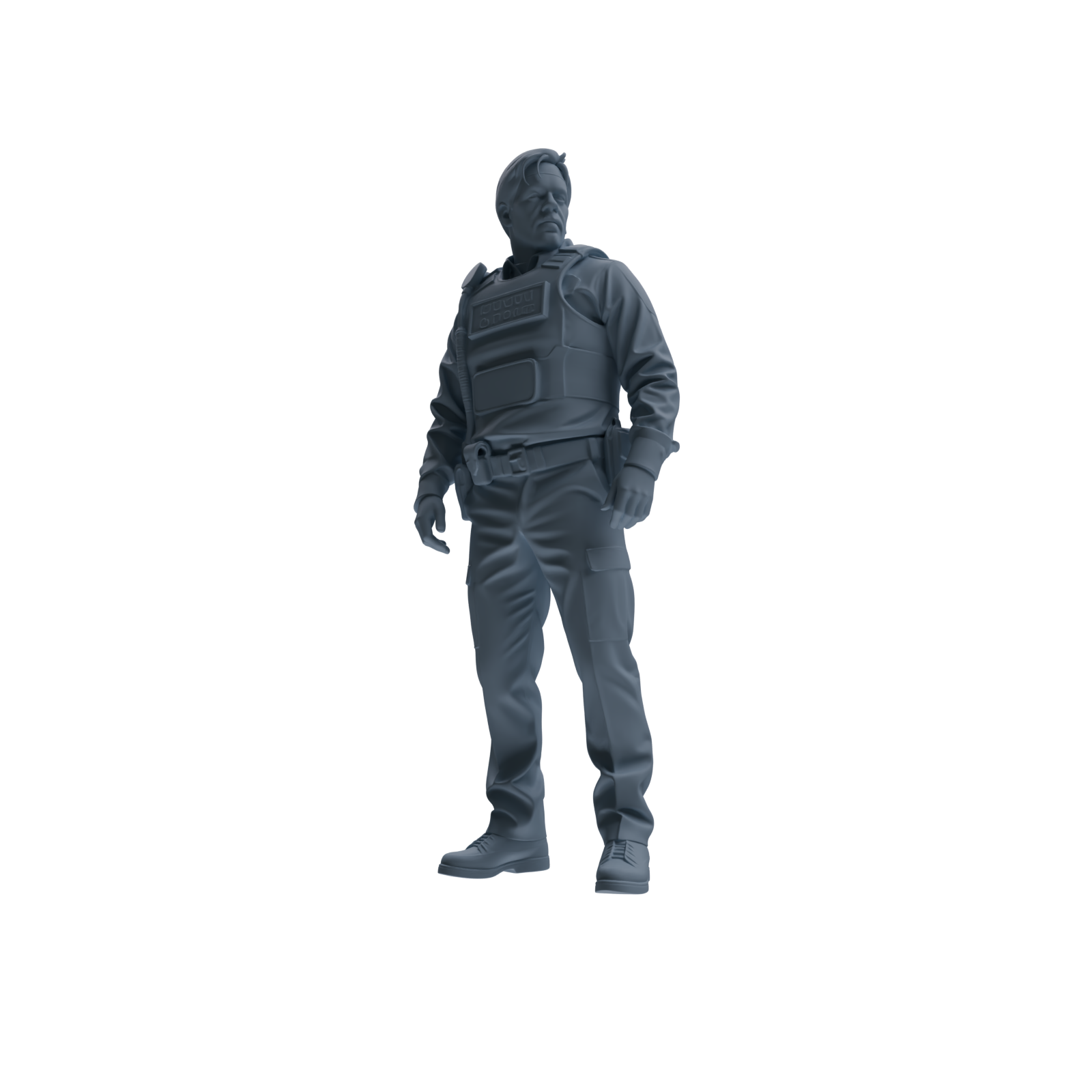 MRY-SFW SSTR123 Miniatures Soldier Model Kit Boston Attack Modern Boston Police Four-Person Reconnaissance Group