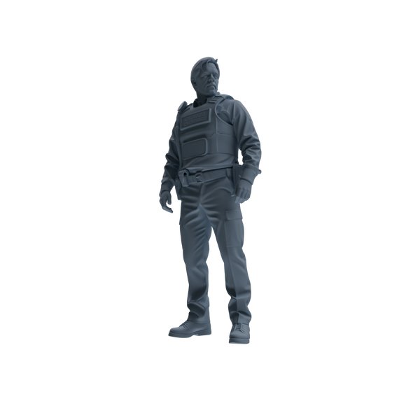 MRY-SFW SSTR123 Miniatures Soldier Model Kit Boston Attack Modern Boston Police Four-Person Reconnaissance Group