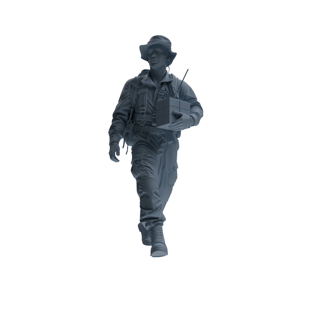 MRY-SFW SSTR132 Miniatures Soldier Model Kit War of Hyenas Modern Canadian Army Four-Person Logistics Group — detail view 2