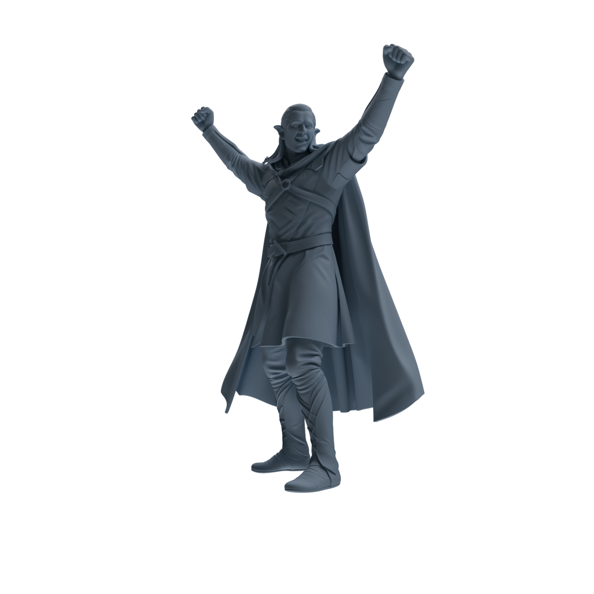 MRY-SFW SSTR304 Medieval Elf-King Cheering Four-Person Group — detail view 2