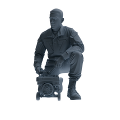 MRY-SFW SSTR245 Modern U.S. Army Logistics Soldier Maintenance Four-Person Group