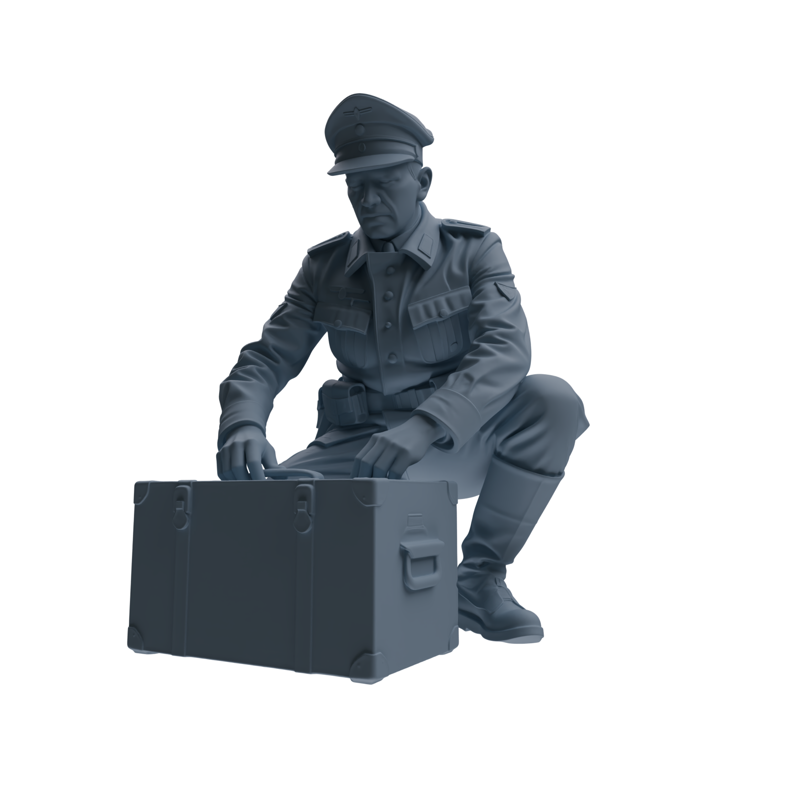 MRY-SFW SSTR257 WWI German Army Logistics Soldier Combat Readiness Four-Person Group