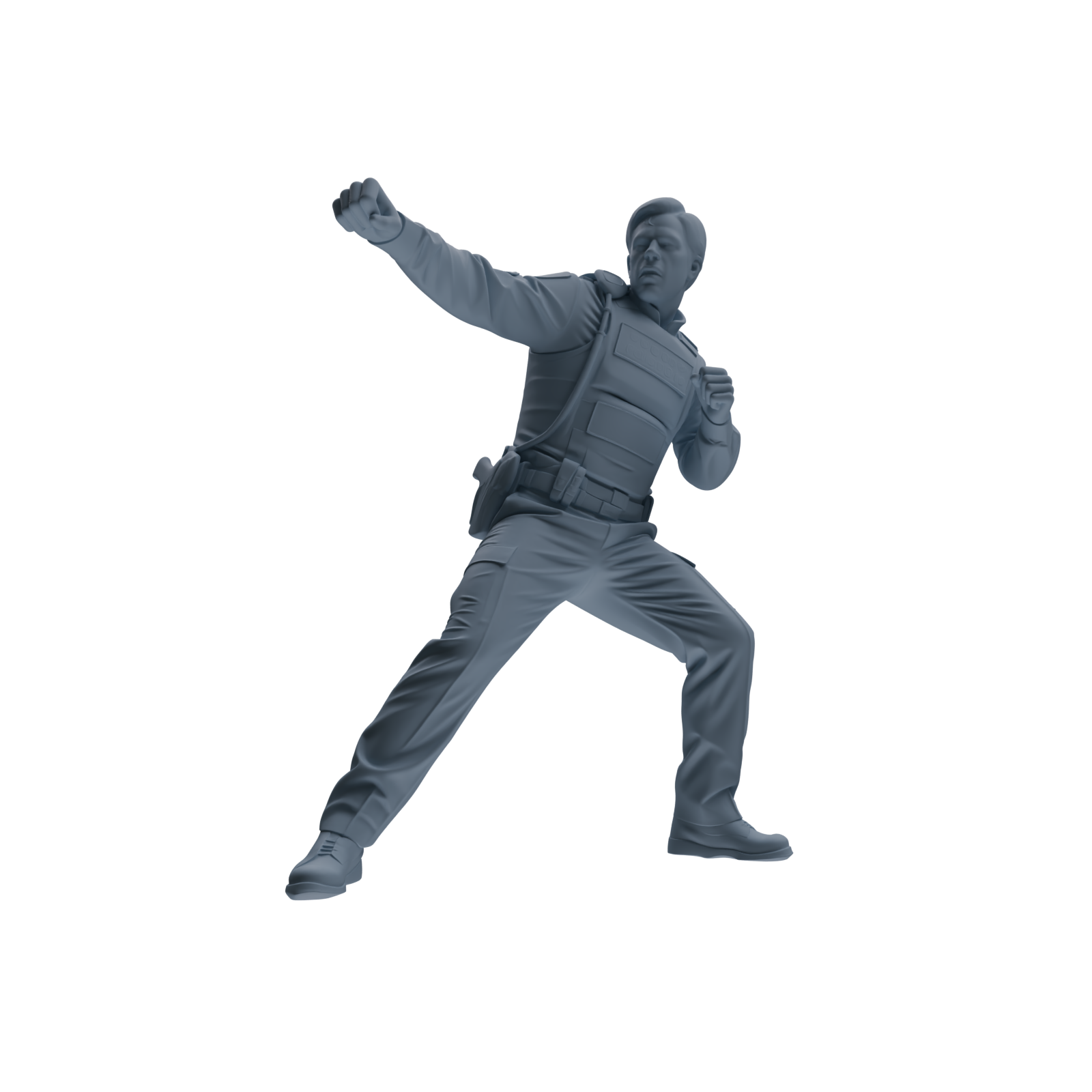 MRY-SFW SSTR112  Miniatures Soldier Model Kit Boston Attack Modern Boston Police Three-Person Arrest Group