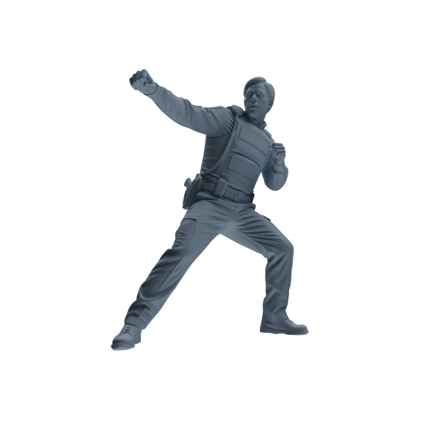 MRY-SFW SSTR112  Miniatures Soldier Model Kit Boston Attack Modern Boston Police Three-Person Arrest Group