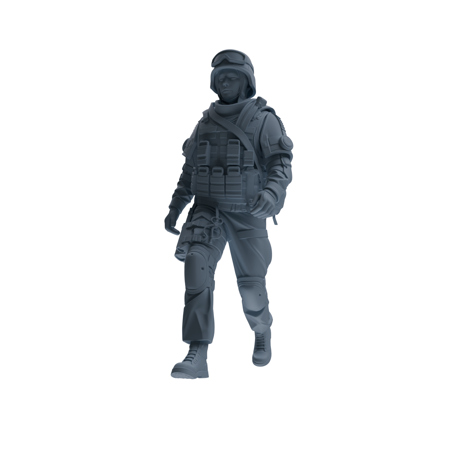 MRY-SFW SSTR330 Modern Counter-Terrorism SWAT Fire Support Operator Foot March 1 Four-Person Group