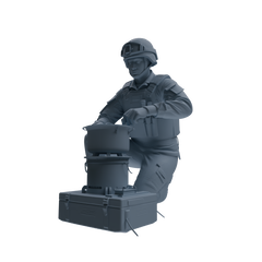 MRY-SFW SSTR238 Modern French Army Logistics Soldier Picnic Four-Person Group