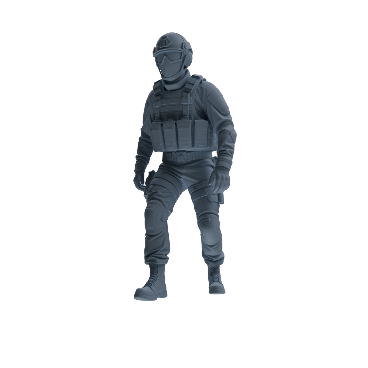 MRY-SFW SSTR360 Modern American Mercenary Combat Four-Person Group — detail view 2