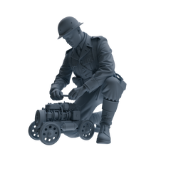 MRY-SFW SSTR221 WWII French Army Logistics Soldier Maintenance Four-Person Group