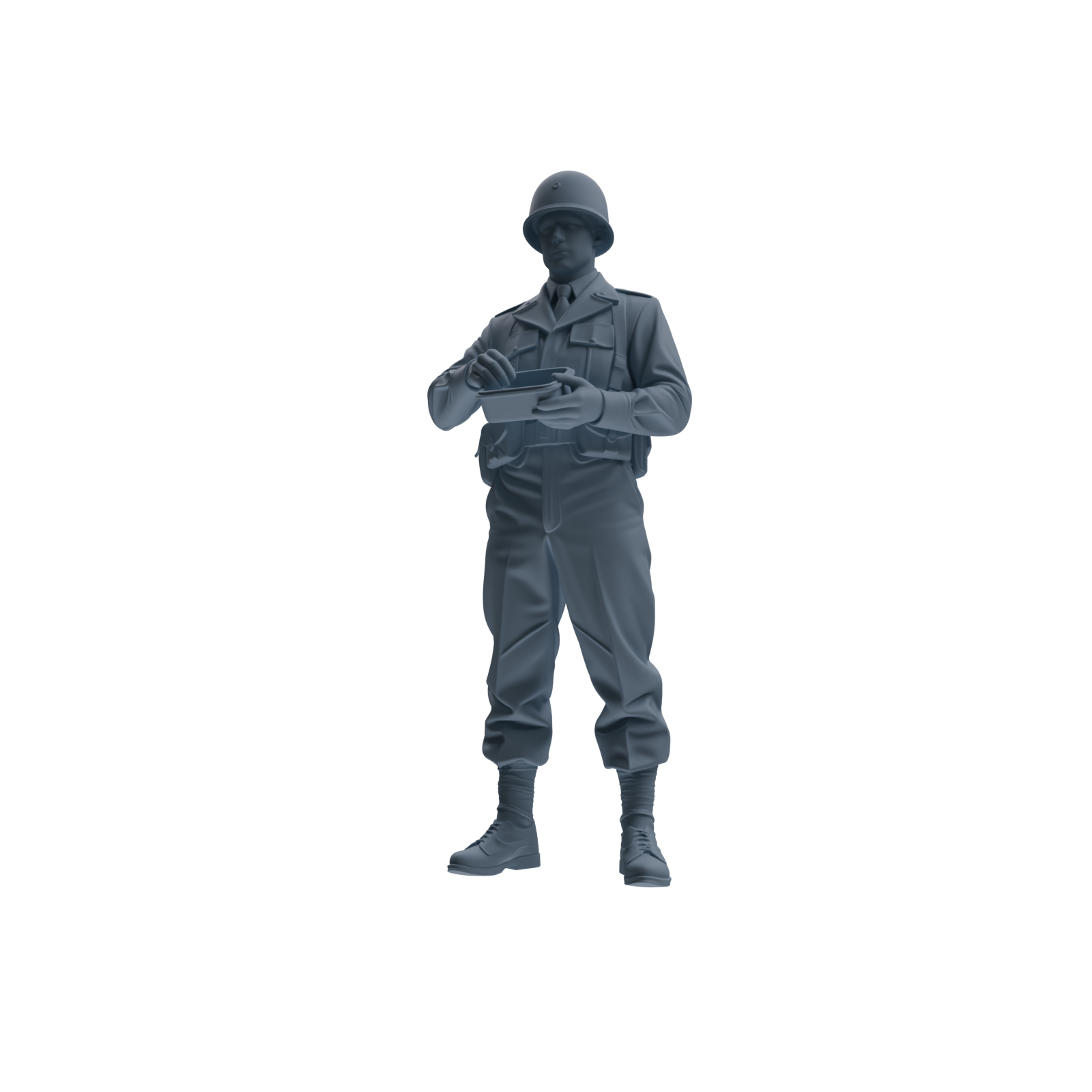 MRY-SFW SSTR227 WWII U.S. Army Logistics Soldier Picnic Four-Person Group