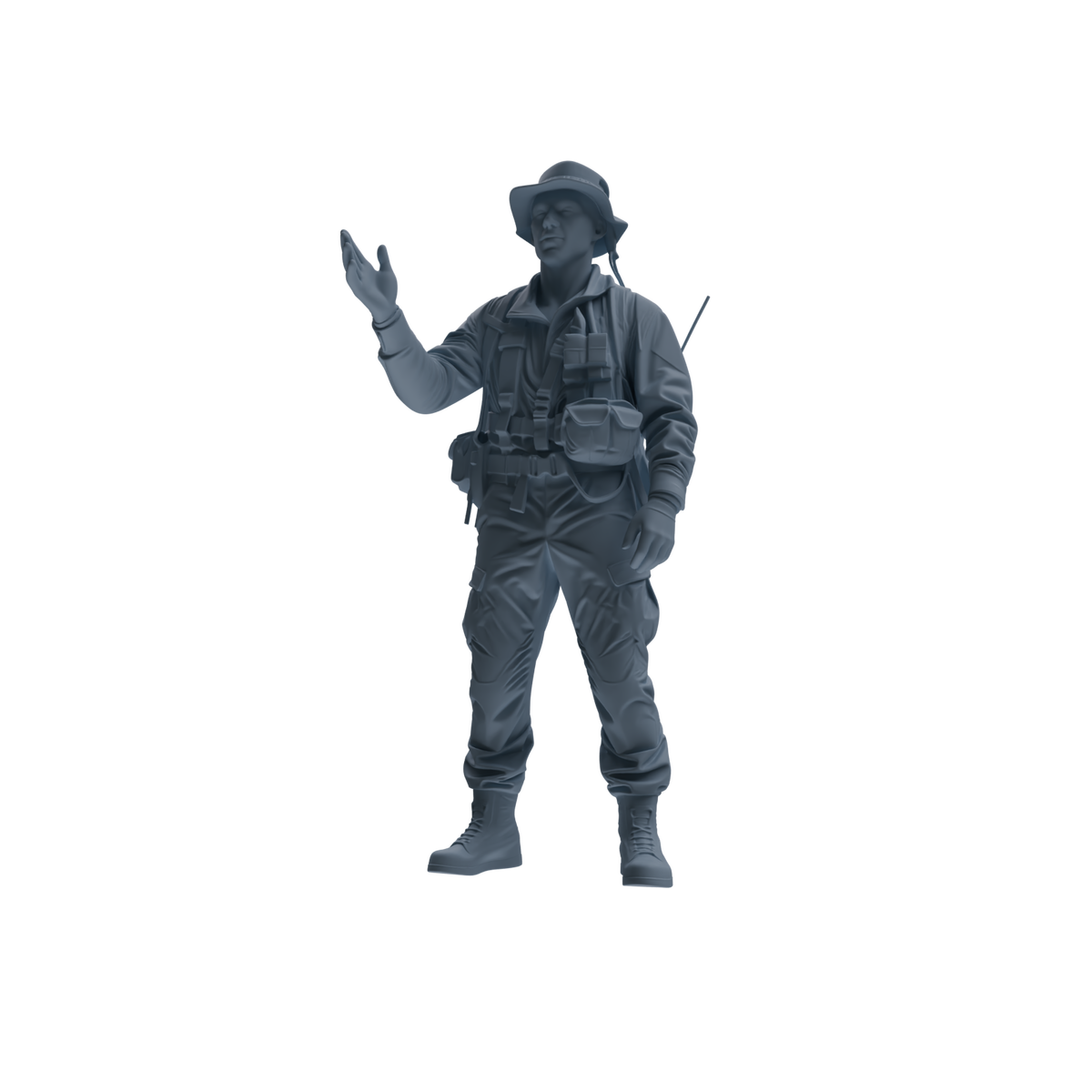 MRY-SFW SSTR134 Miniatures Soldier Model Kit War of Hyenas Modern Canadian Army Four-Person Conversation Group — detail view 2