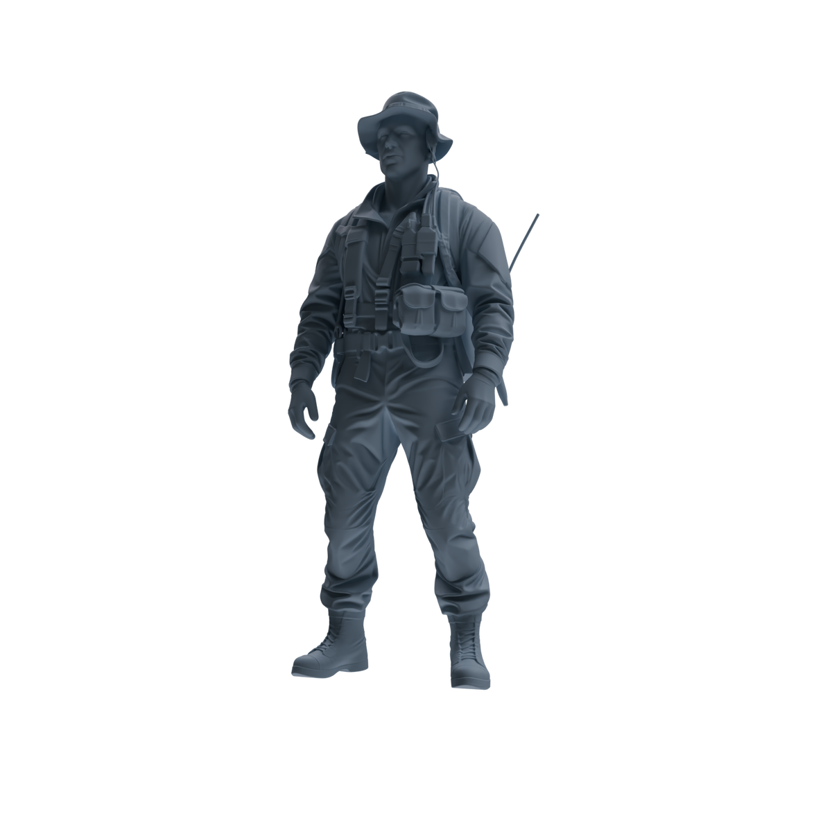 MRY-SFW SSTR148 Miniatures Soldier Model Kit War of Hyenas Modern Canadian Army Four-Person Garrison Group — detail view 2