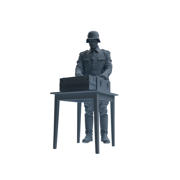 MRY-SFW SSTR219 WWII German Army Logistics Soldier Combat Readiness Four-Person Group