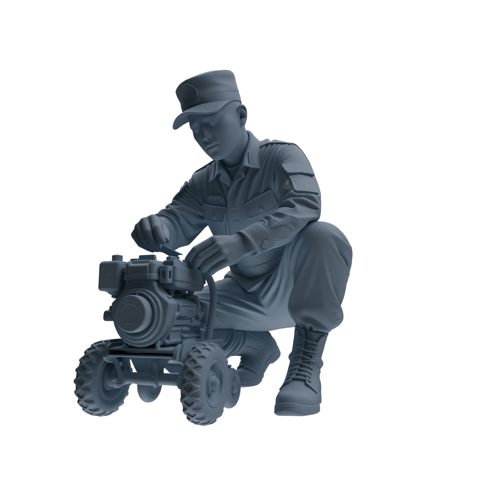 MRY-SFW SSTR242 Modern Army Logistics Maintenance Four-Person Group